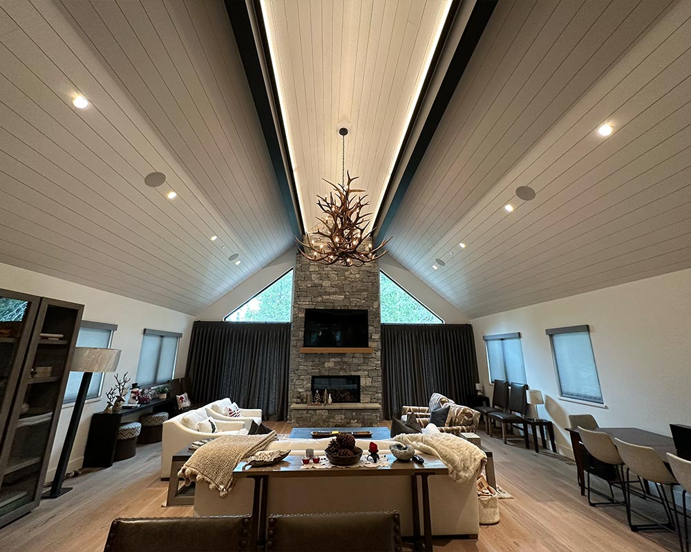 Nexel Electric | Electrical Services | Beautiful living room with ceiling lighting